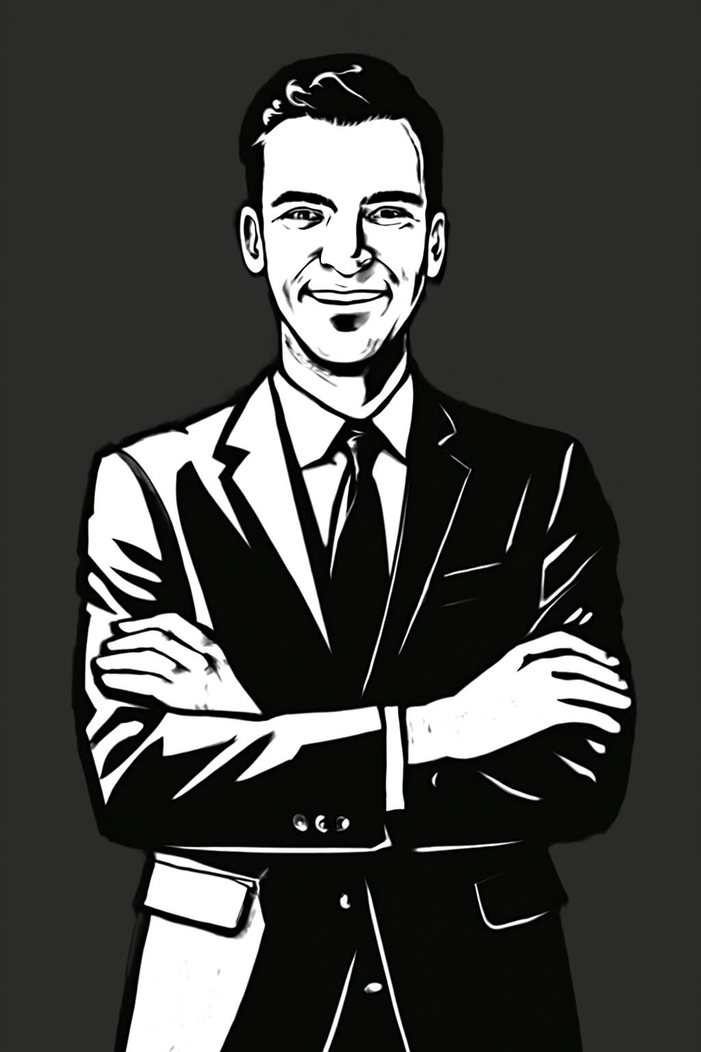 Ghostwriting for Executives minimalist-drawing-of-a-male-executive