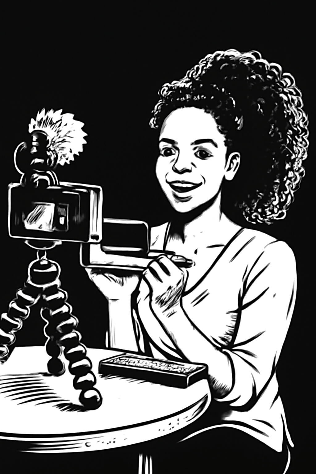 Ghostwriting for Creators minimalist-drawing-of-a-creator